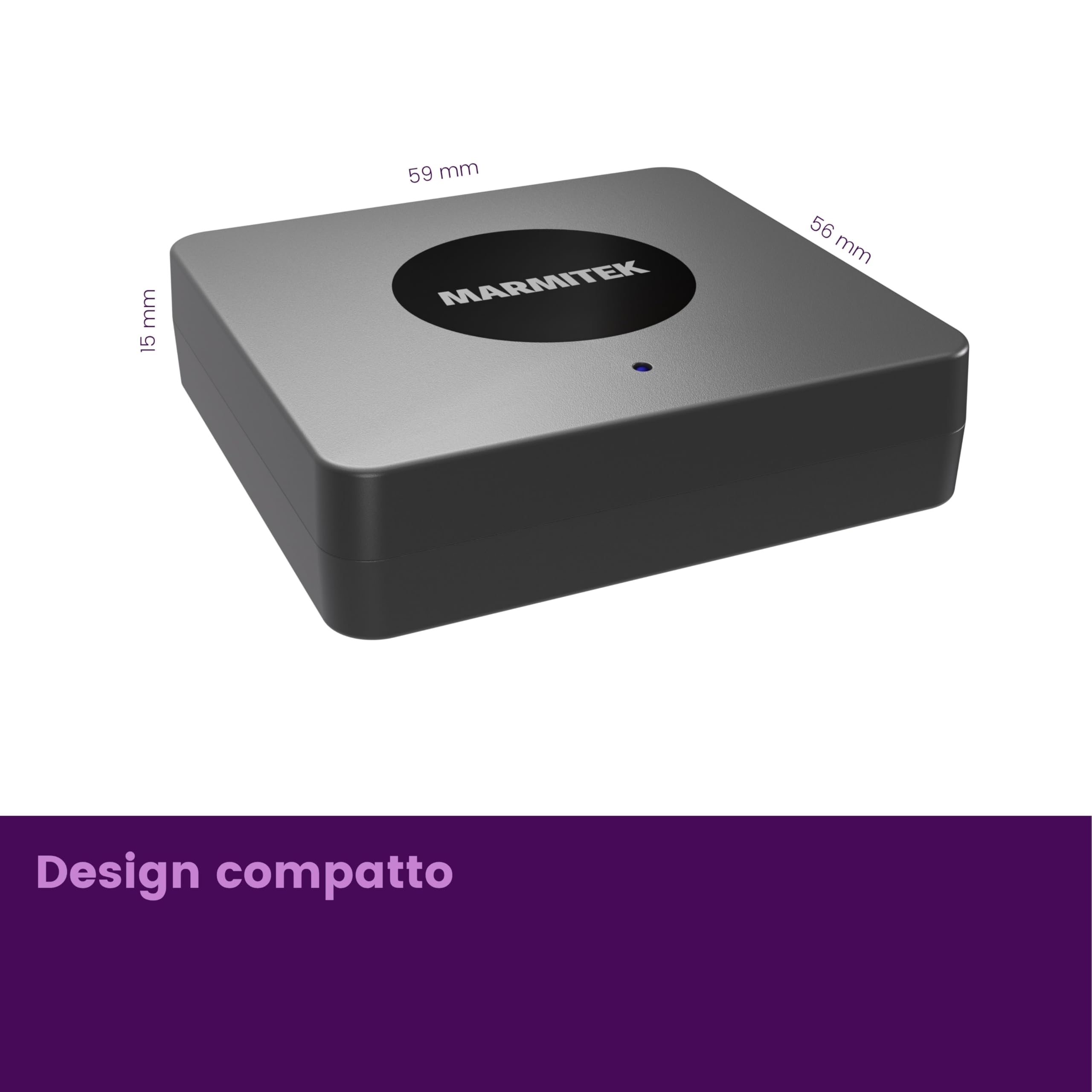 Marmitek BoomBoom 55 HD - Trasmettitore Bluetooth TV aptX HD Low Latency | Trasmettitore audio Bluetooth per 2 cuffie contemporaneamente con aptX Adaptive, Toslink, coassiale, jack 3,5 mm e aptX HD