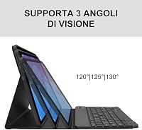 JADEMALL Lenovo Tab M10 HD 2nd Gen Bluetooth billentyűzet fekete 4