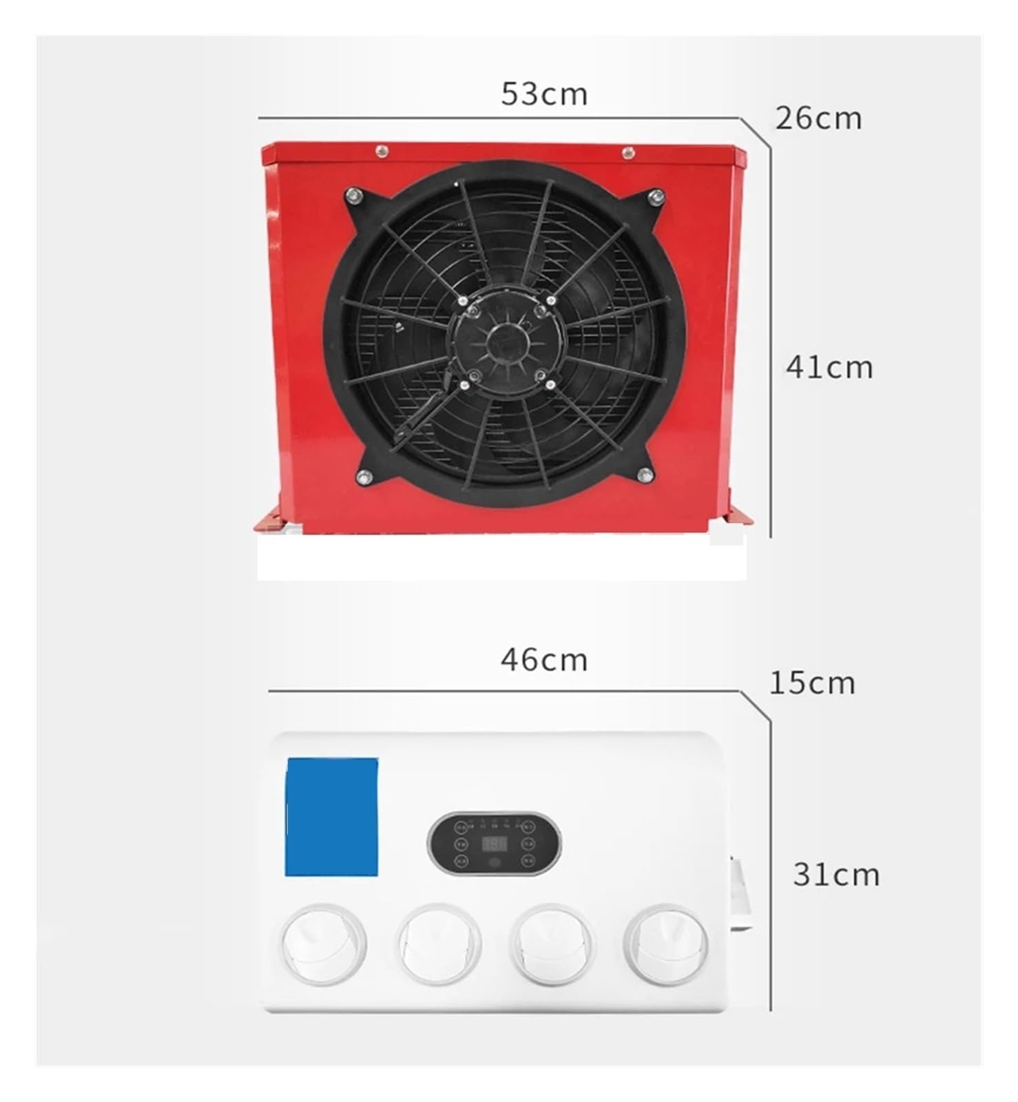 Macchina Integrata di refrigerazione elettrica del condizionamento d'Aria 24V 2800W per Autobus, Camion, escavatori, mietitrici, Macchine agricole Raffreddamento rapido Funzionamento Regolare