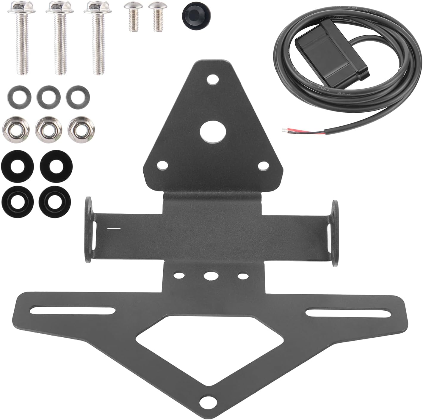 Motorcycle License Plate Holder Bracket for Triumph Daytona 660 2024 2025 2026 Daytona660 Rear Fender Tail Tidy Number Mount