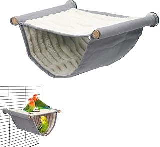 Miayical Vogel Hängematte Etagenbett, Winter Warm Vogelnest Haus, Vogelnest Höhlen Schlafplätze, Vogelhütte Hängendes Käfig Zelt, Wellensittich Spielzeug, Wellensittich Zubehör product image