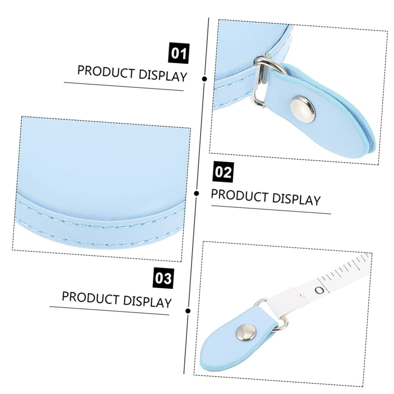 Operitacx 8 Pièces mètre à ruban feu de gabarit measuring tape ruban à mesurer souple pour le corps ruban à mesurer pour vêtements cassettes portables rubans à mesurer légers Unité centrale