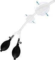 Vista 1 de Cleanstream Catéter de enema anal de silicona de doble bombilla, limpieza de colon sin ensuciar, 17.5 pulgadas, fácil de usar