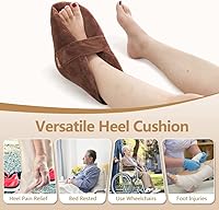 Vista 6 de Cojín protector de talón para úlceras de cama, protector de pies, almohada de espuma de tobillo protectores de talón para úlceras por presión