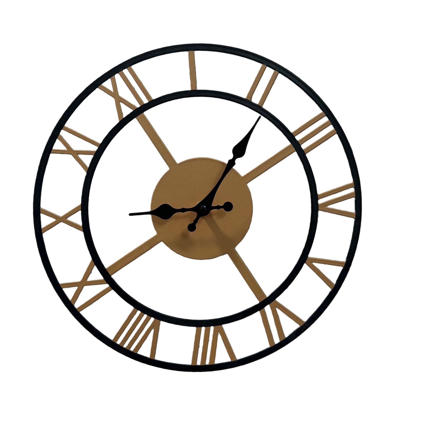 Msioytog Metal Wall Clock Quiet Not Ticking Mechanism Oversized 12inch Clock for Home Decoration Quiet Not Ticking Wall