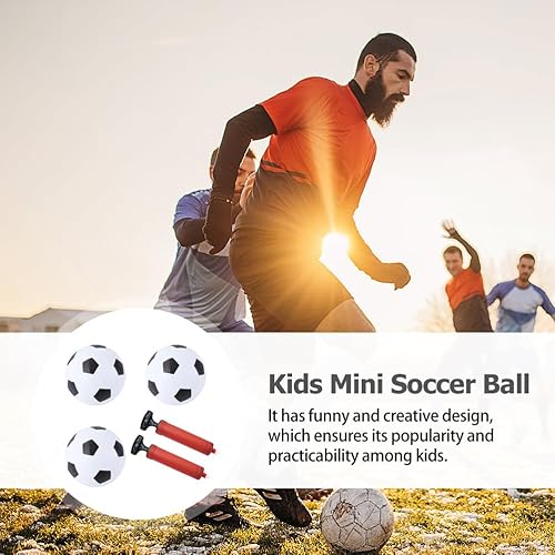 Miniatura 6 de NUOBESTY Pelotas de fútbol inflables para niños, mini pelotas de fútbol de PVC, pequeñas pelotas de fútbol para niños, pelotas de fútbol suaves de