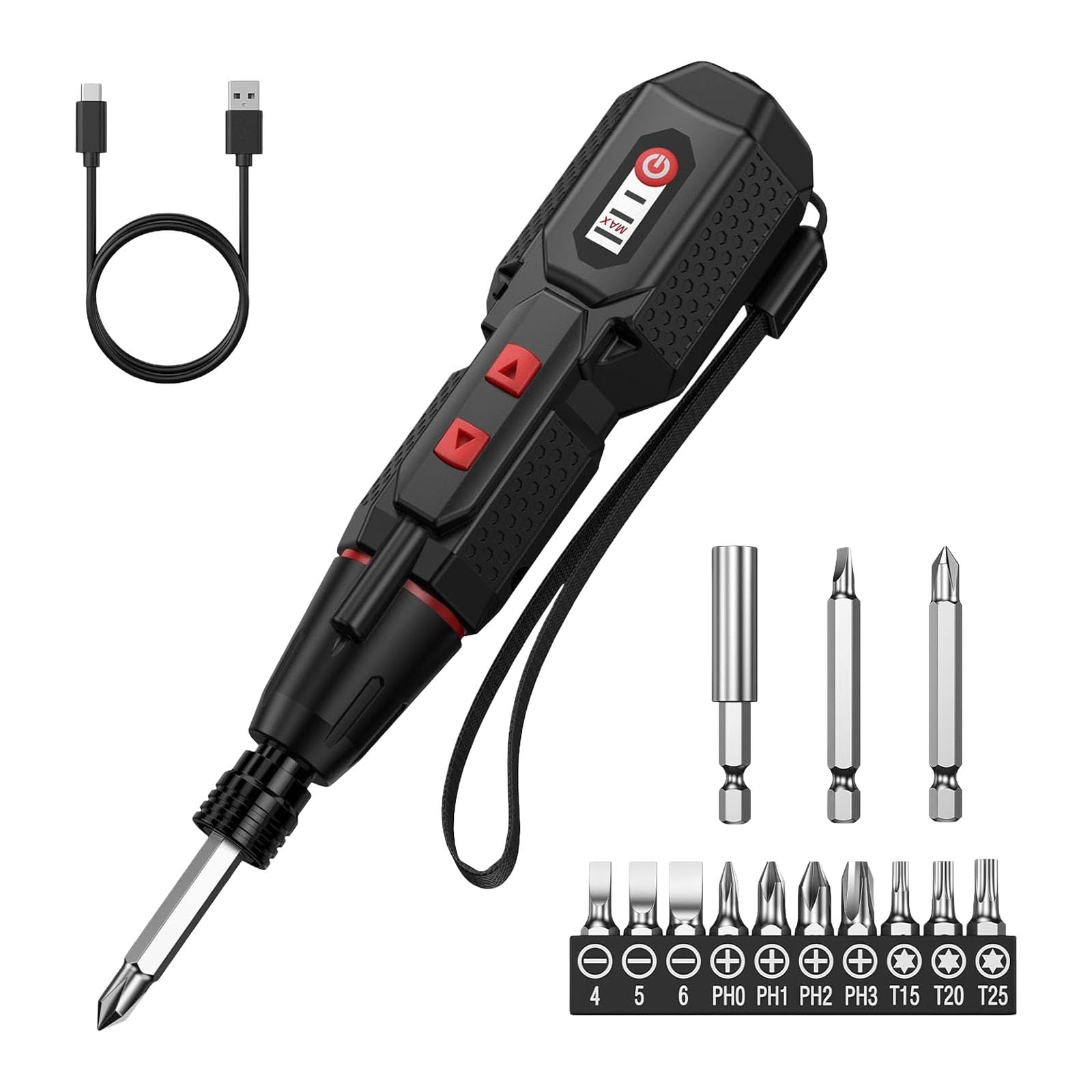 Rgybao Light Ergonomic 4.2V Rechargeable Electric Screwdriver Set High Torques Cordless Design With Led And Multiple Accessories Ergonomic Rechargeable Screwdriver Set With Led