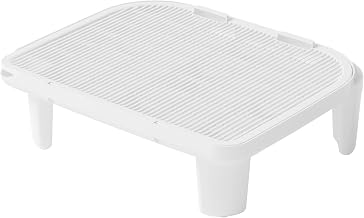 Honeyguardian Smart Cat Litter Tray - Exclusive Step Stool Raised Litter Mat 51×41×7cm