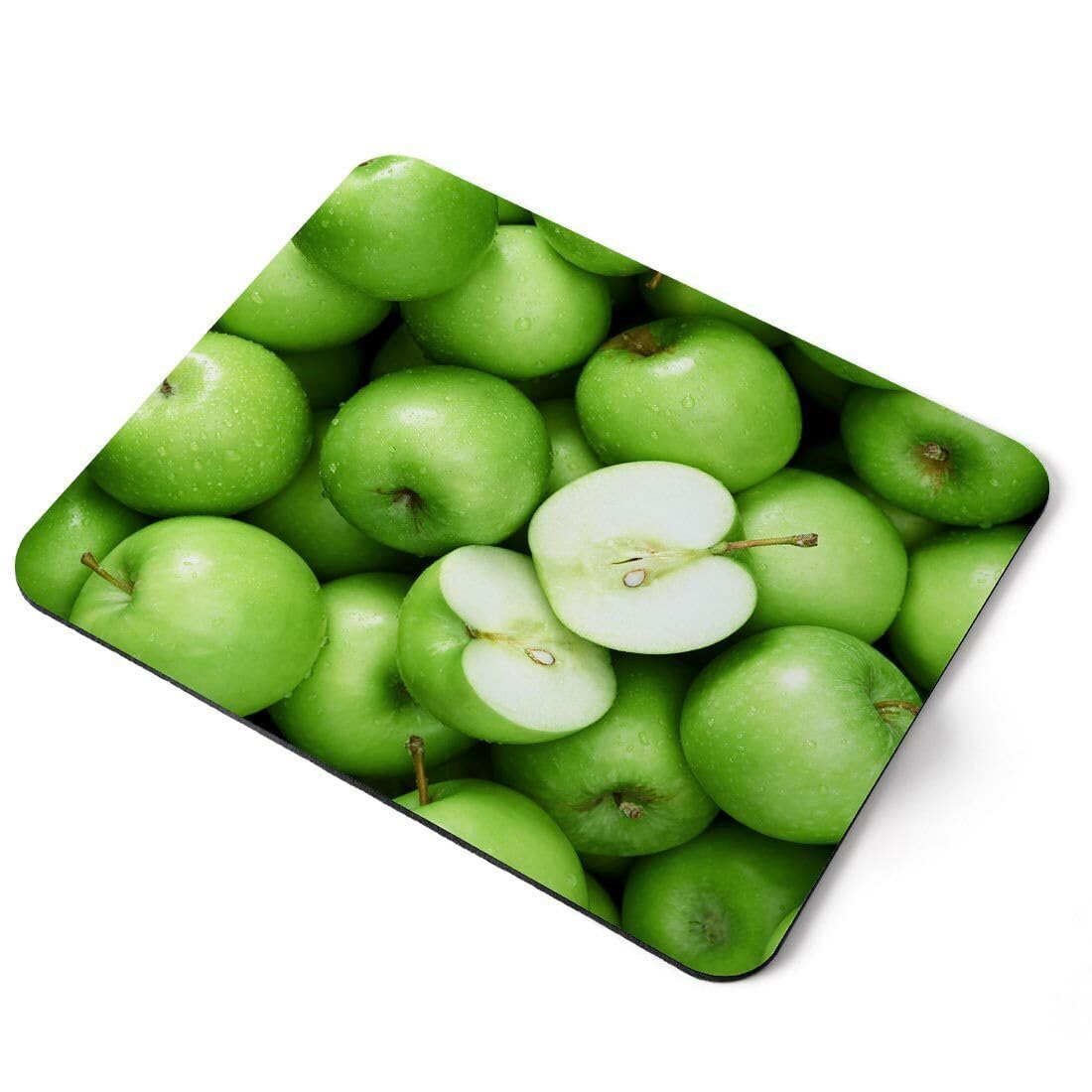 MIKKA ENTERPRISES Mouse Mat Pad - Green Healthy Fruit Healthy Laptop PC Desk Office #21651 Printed Rubber Mouse pad, Home Office Use, Non Slip