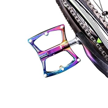 Amazon.co.jp: 滑り止め耐久性自転車ペダル、レインボー自転車