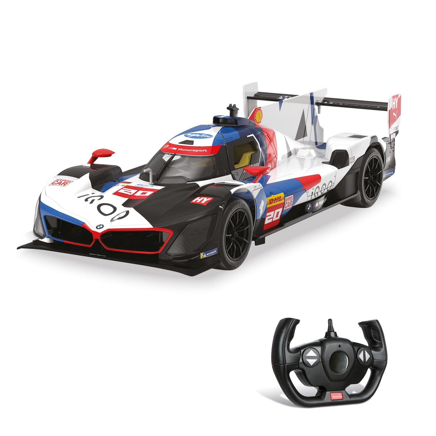Mondo Motors BMW V8 Le Mans, Modelo en Escala 1:14, hasta 10 Km/h de Velocidad, Coche de Juguete 63837