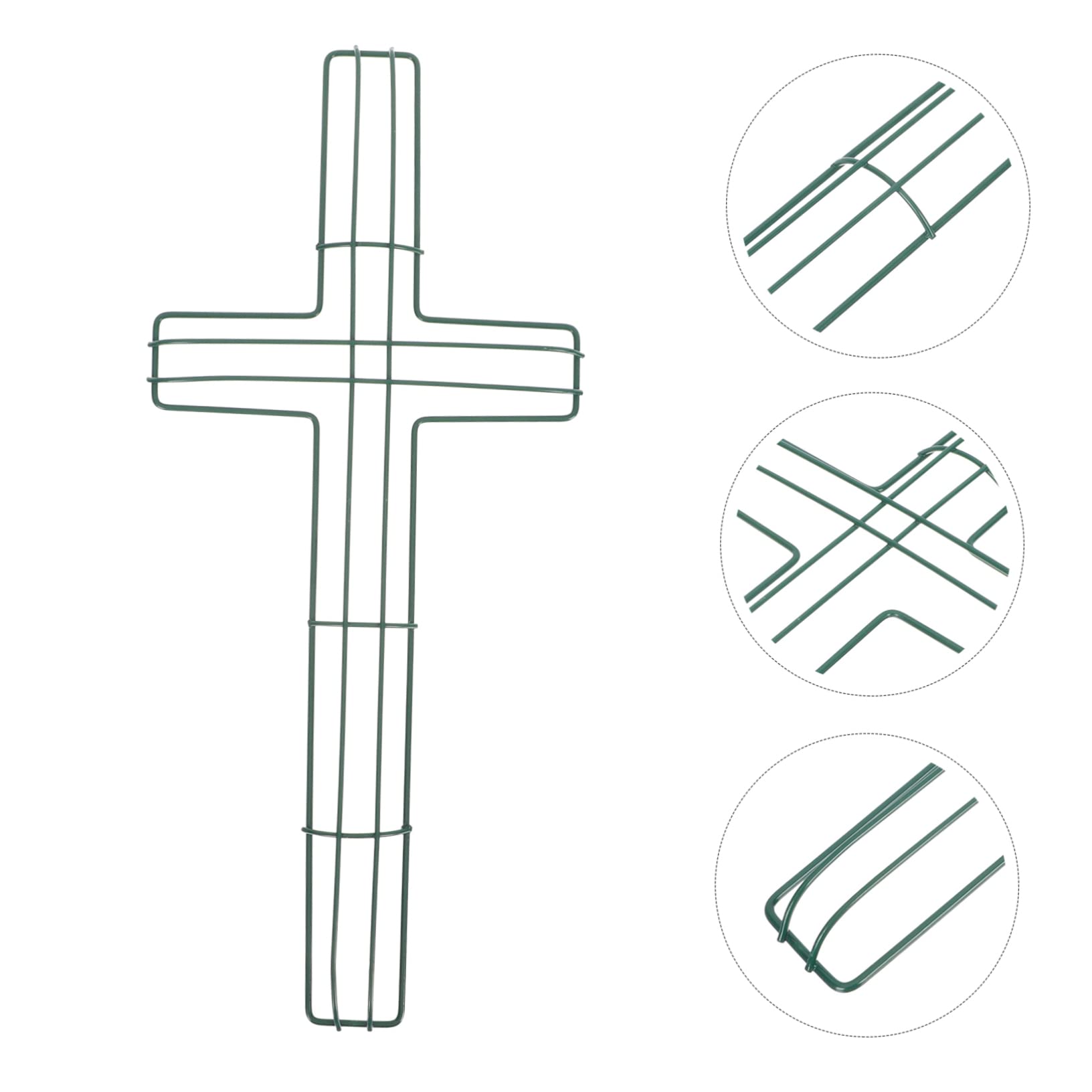 PRETYZOOM Lasting Wreath Making Tool Shaped Wire Wreath Frame Decorative Supplies