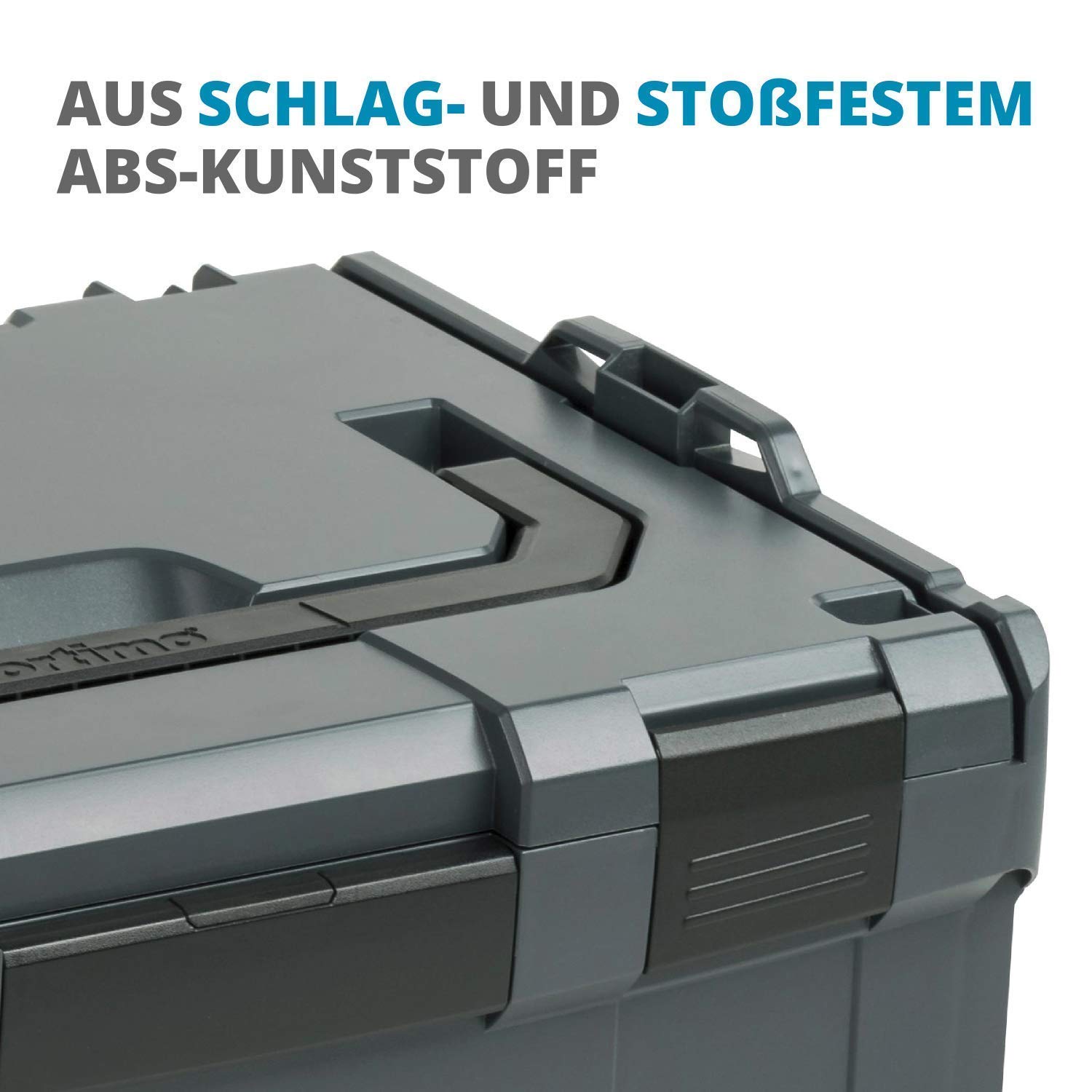 L-BOXX Sortimo i-Rack aktiv anthrazit bestückt mit LS-Schublade 72 schwarz