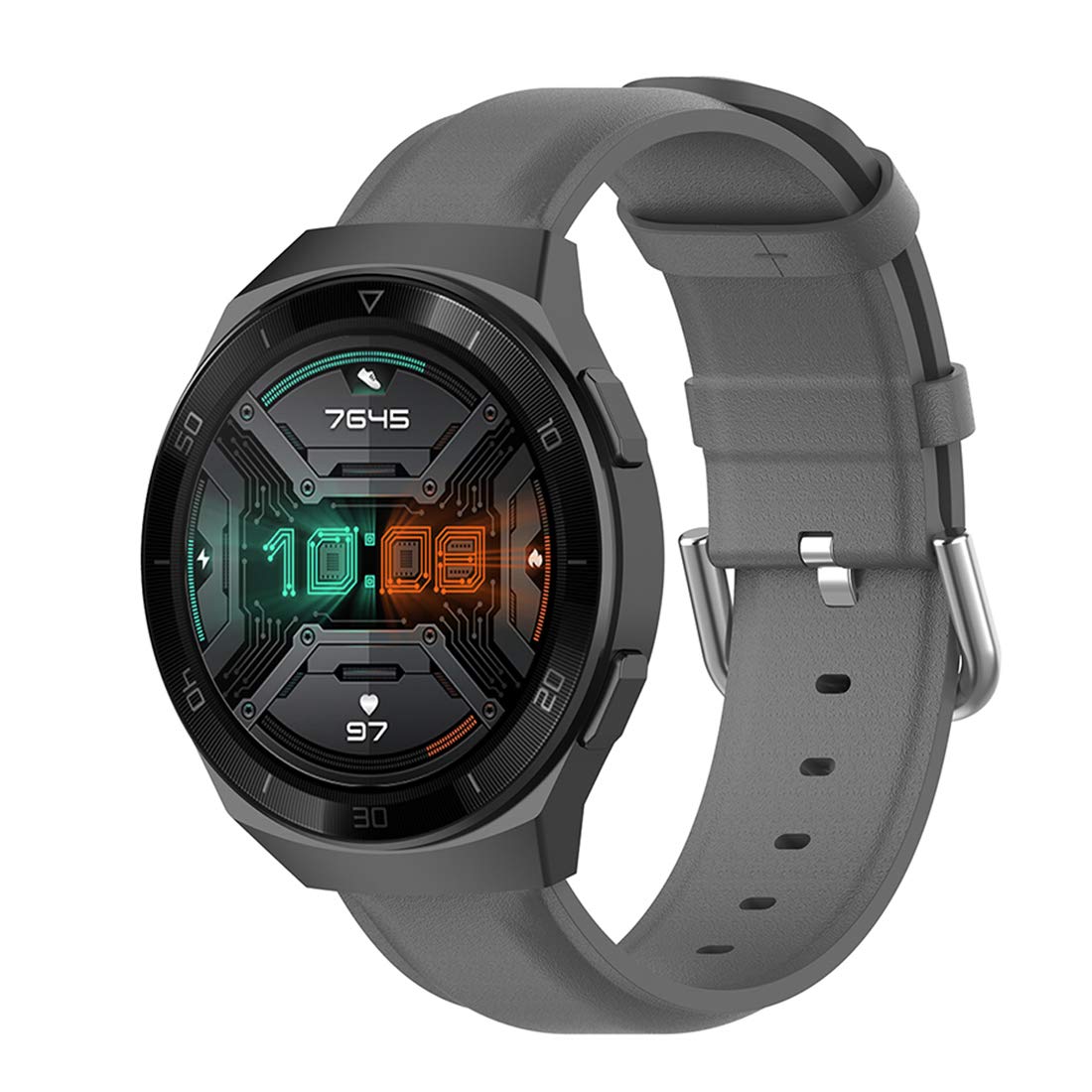 Bexido Strap Compatible with Samsung Galaxy Watch 3 45mm, 22mm Leather Replacement Watch Band for Samsung Galaxy Watch 46mm/Samsung Gear S3 Classic/Gear S3 Frontier