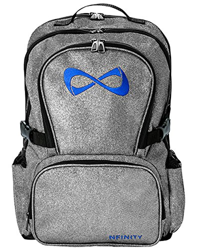 Image of Nfinity Backpack with Logo, Sparkle Grey /Royal