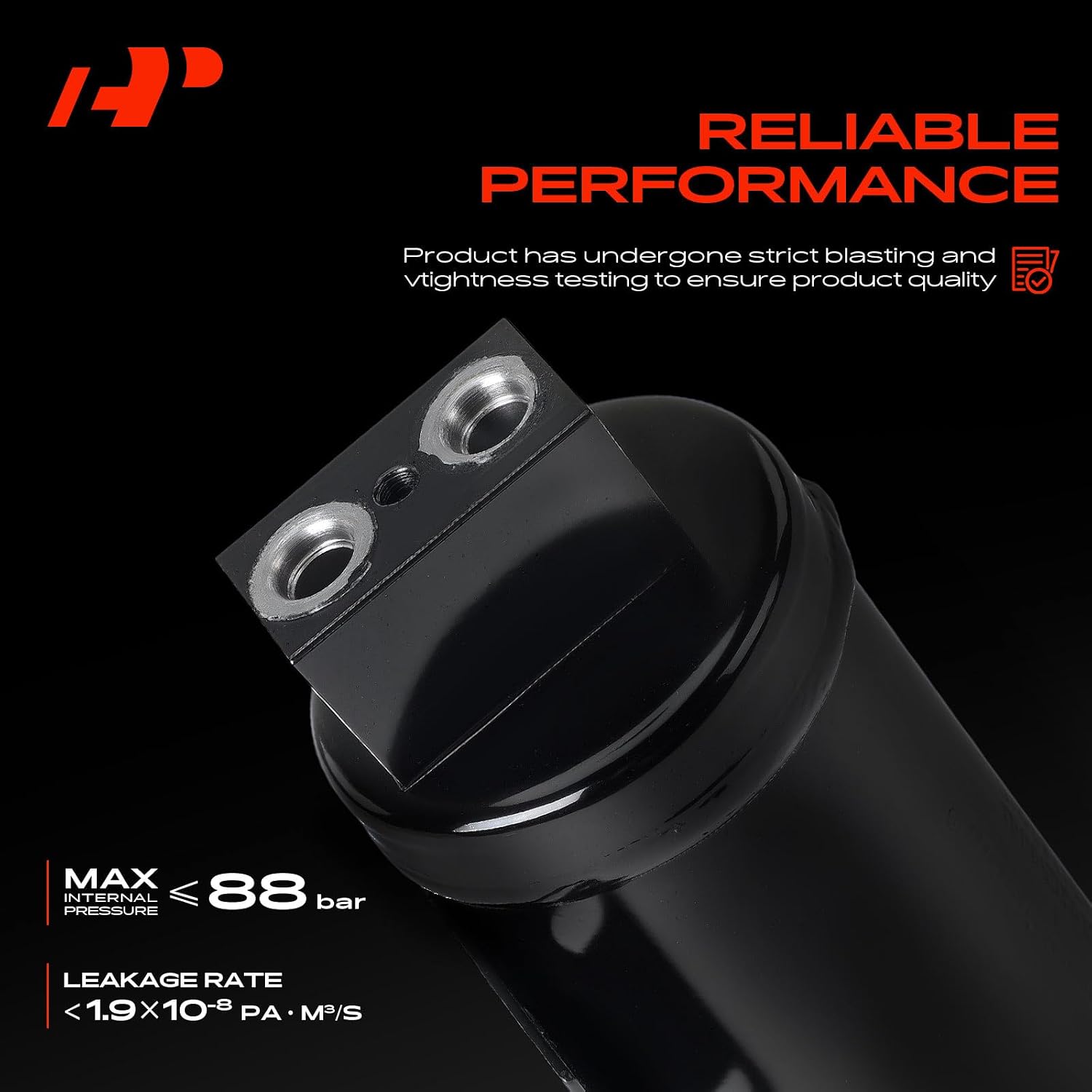 A-Premium Steel Air Conditioning A/C Receiver Drier Compatible with John Deere 6105M 6110M 6110R 6115M 6120M, Black