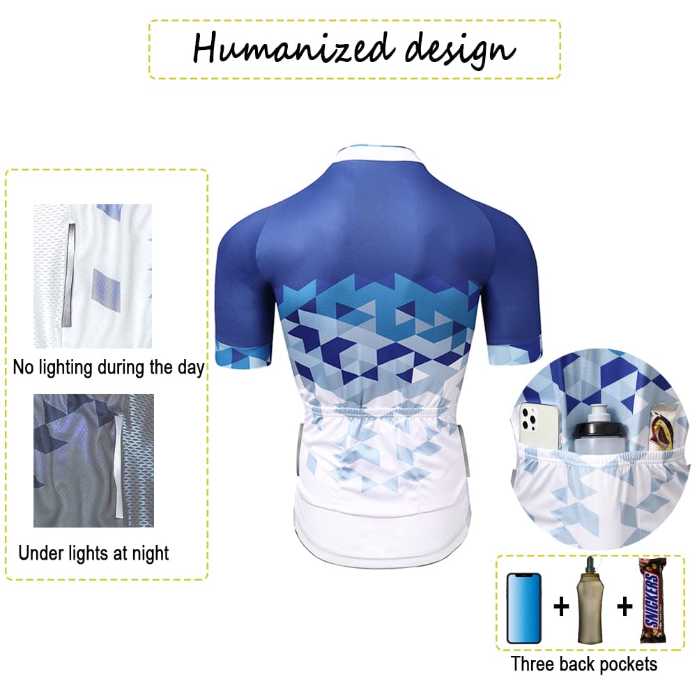 Traje de manga larga para hombres de ciclismo Ropa de montar de manga corta Sudaderas para bicicletas transpirable de secado rápido