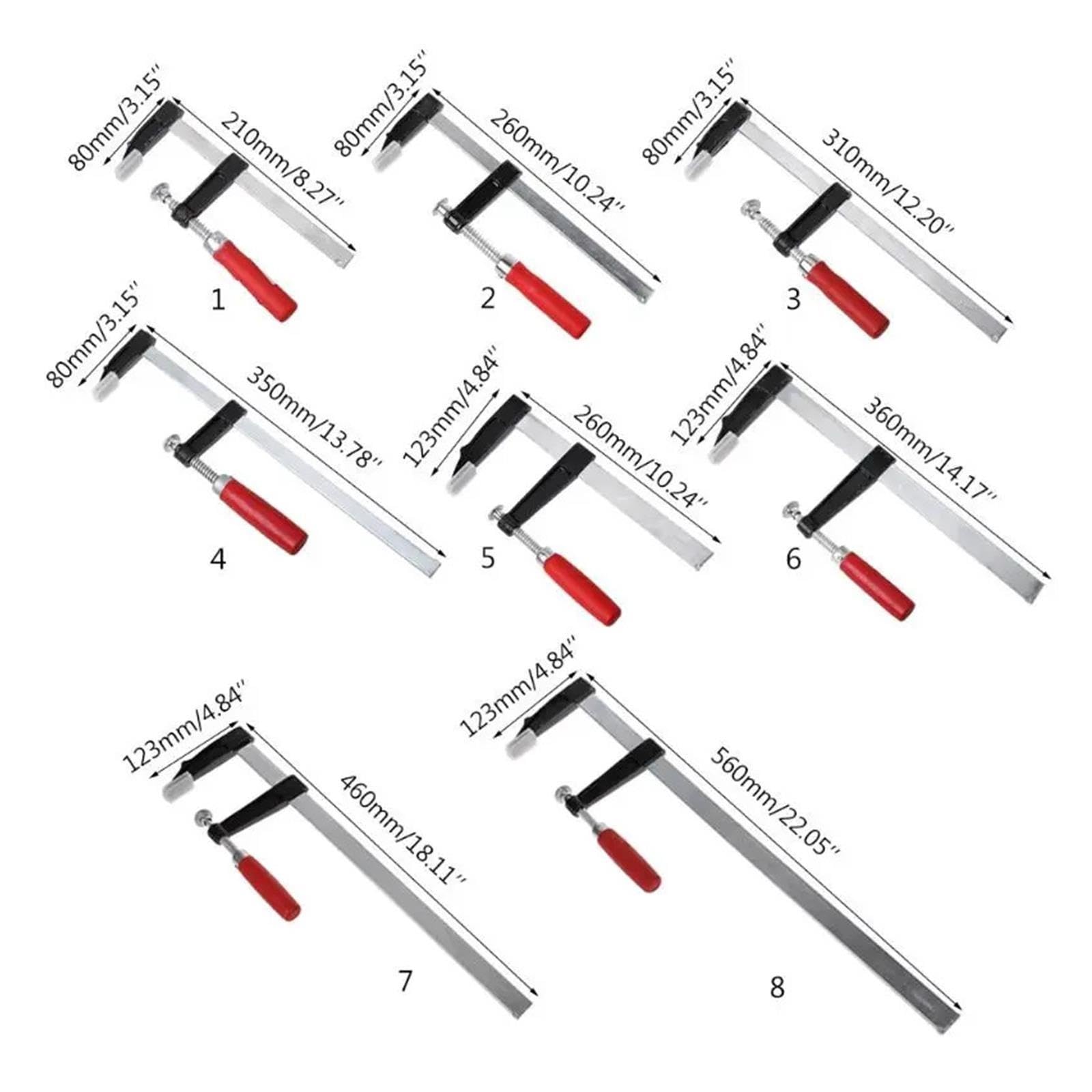 Abrazadera F de alta resistencia, abrazadera de barra for carpintería DIY