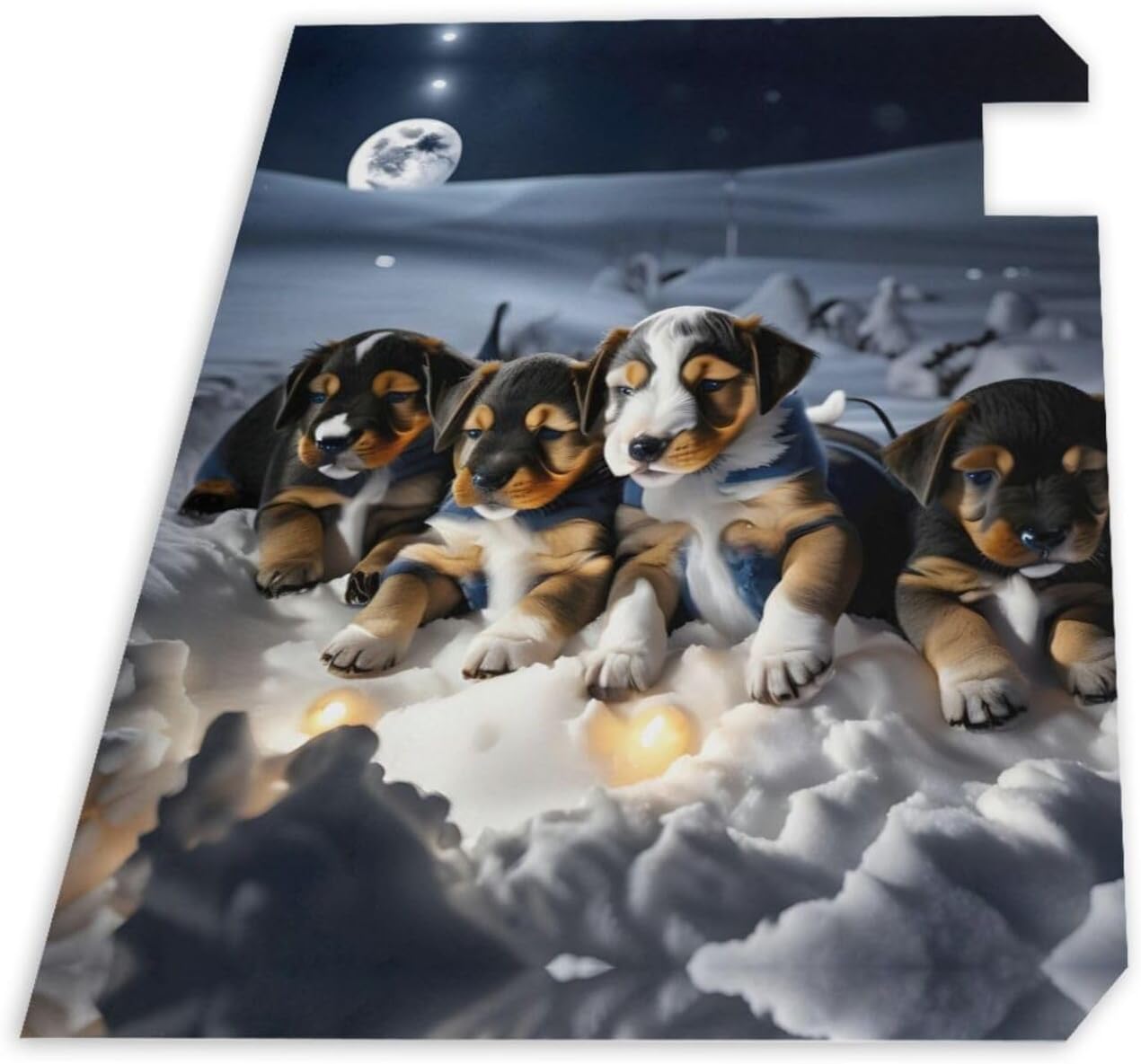 Husky Puppies Dogs Mailbox Covers Magnetic Post Box Cover Wraps Standard Size 21x18 Inches for Garden Yard Decor