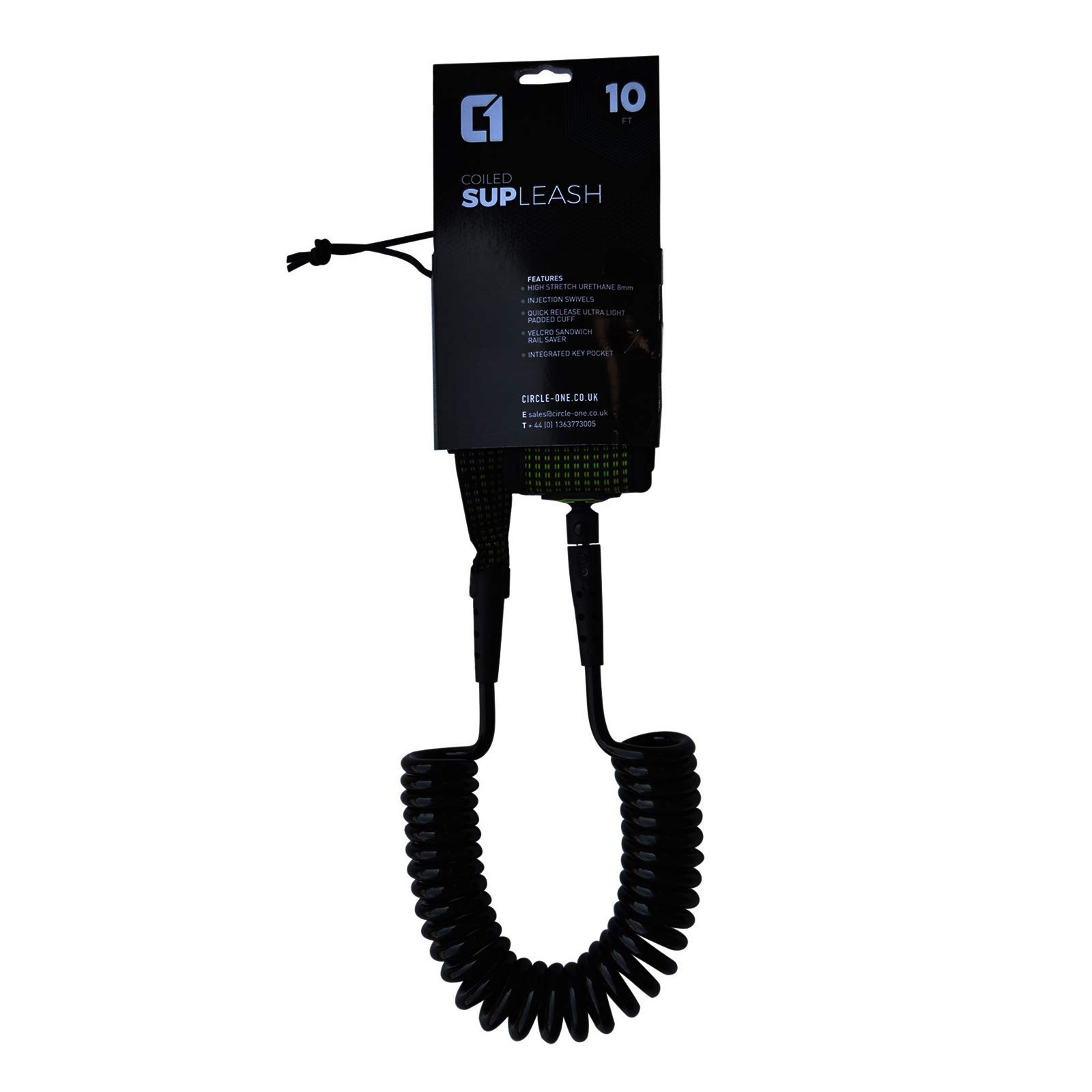3 m lange gewickelte SUP-Knie-/Knöchel-Leine