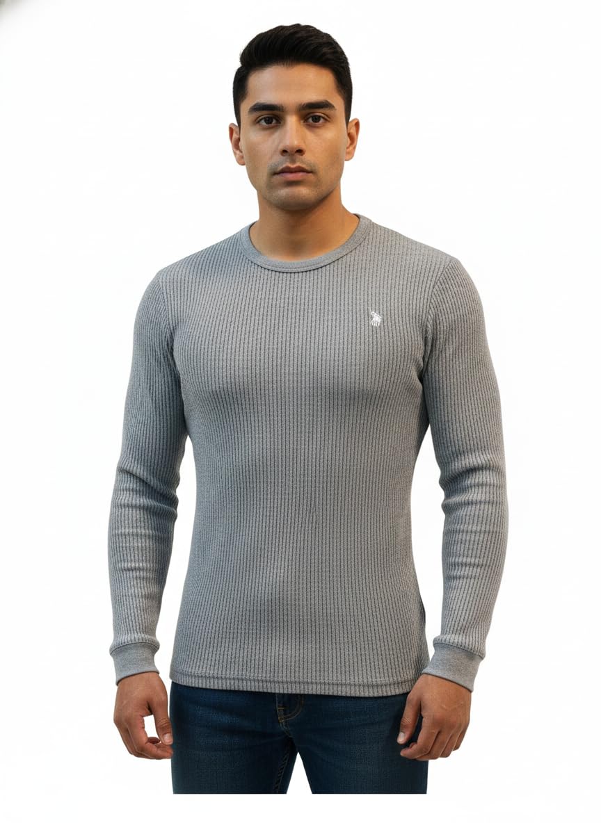 Premium Men's Thermal Innerwear (Small (S)) Grey-picture-10