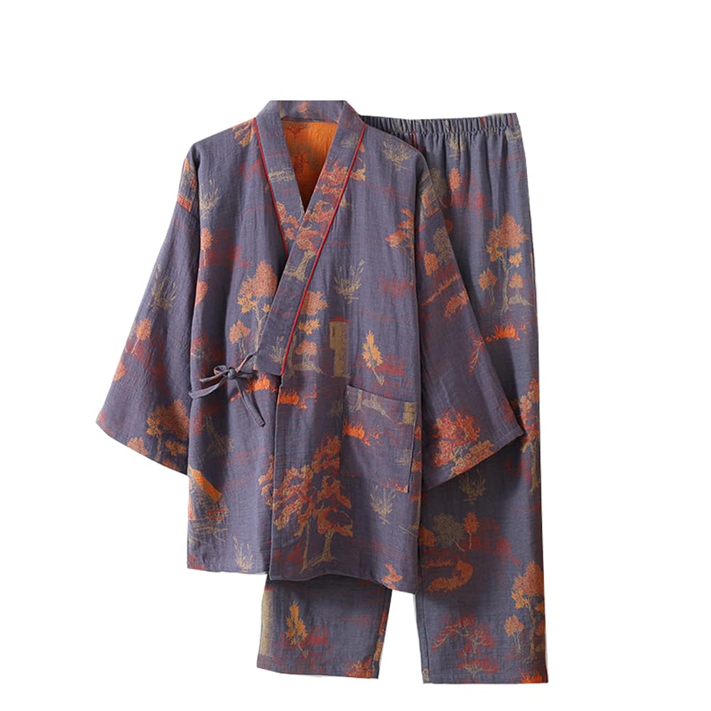 Pigiama Casual da Notte da Uomo Kimono Giapponese