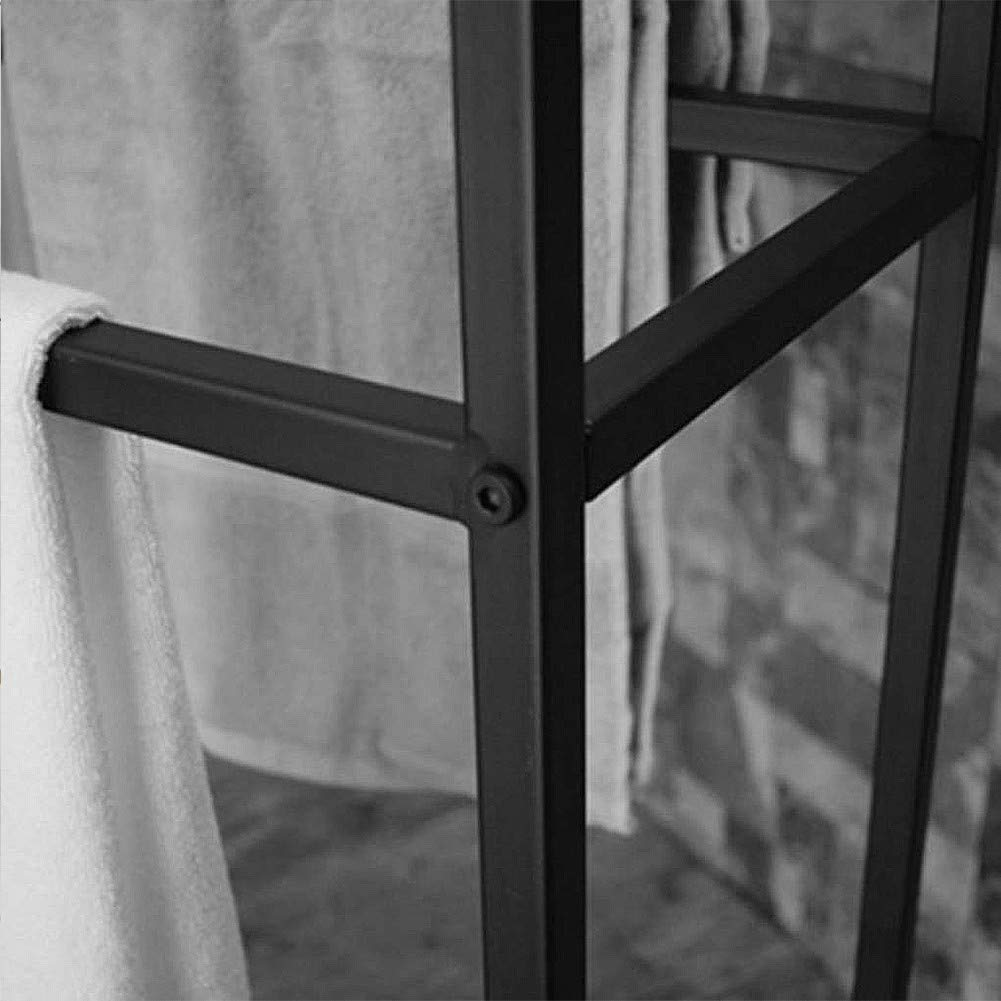 VASDEV Portasciugamani Opaco Portasciugamani autoportante, Portasciugamani in Metallo, Resistente e antiruggine, portaoggetti per Il bagno/65X20X110 Cm (75x20x110 cm)