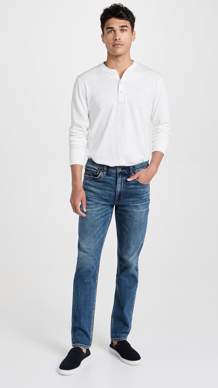rag & bone Men's Long Sleeve Classic Henley - Image 5
