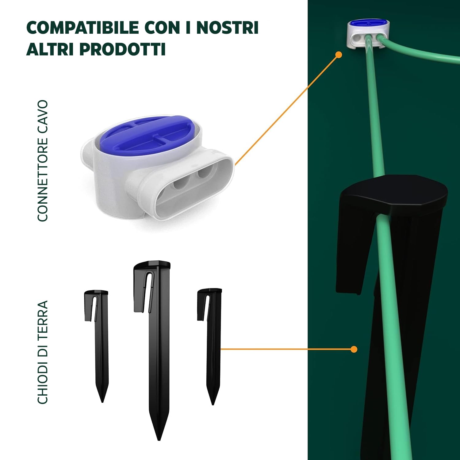 kanoo® Cavo di limitazione universale per robot tosaerba, filo di limitazione per robot tosaerba, cavo di alta qualità, Ø 2,7 mm (300 m)