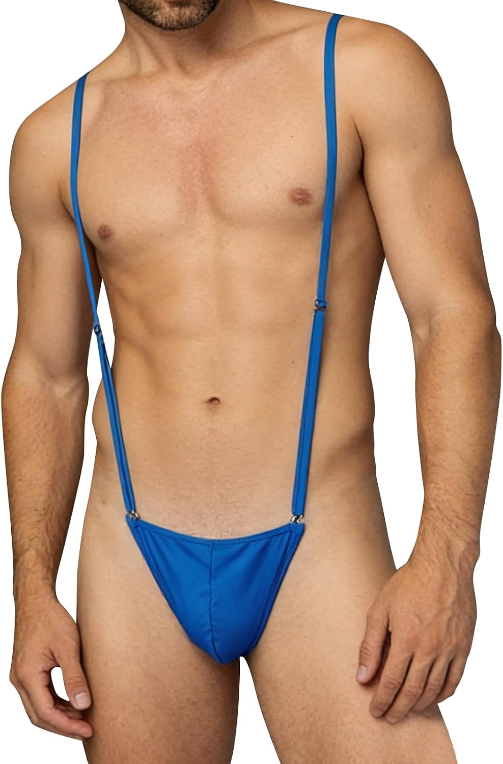 FRENZCOY Sexy Men's Underwear Sexy Thong Jockstrap Flap Front Stretch Bulge Pouch Brief One Size