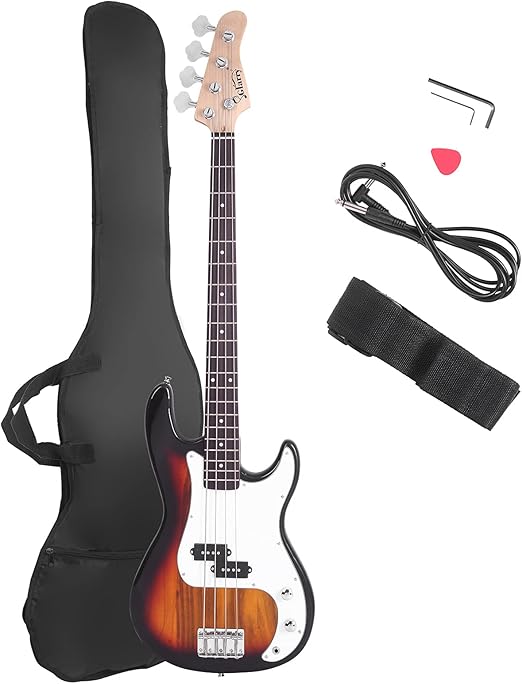Glarry Electric Bass Guitar Full Size 4 String Rosewood
