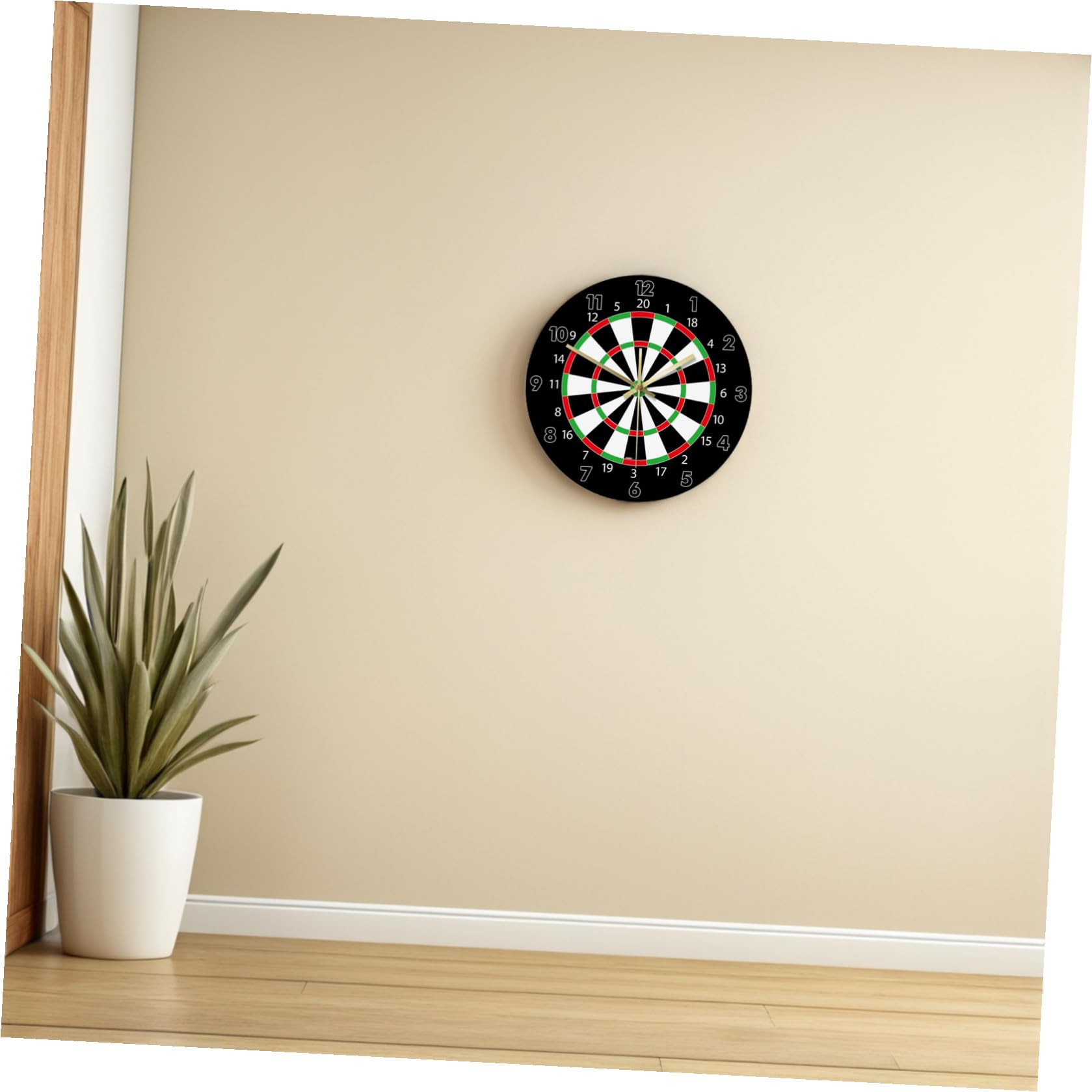 Orologio da Parete Muto 30 CM Motivo Bersaglio Decorazione Creativa per Soggiorno Ufficio e Casa Design Moderno Leggero da Appendere