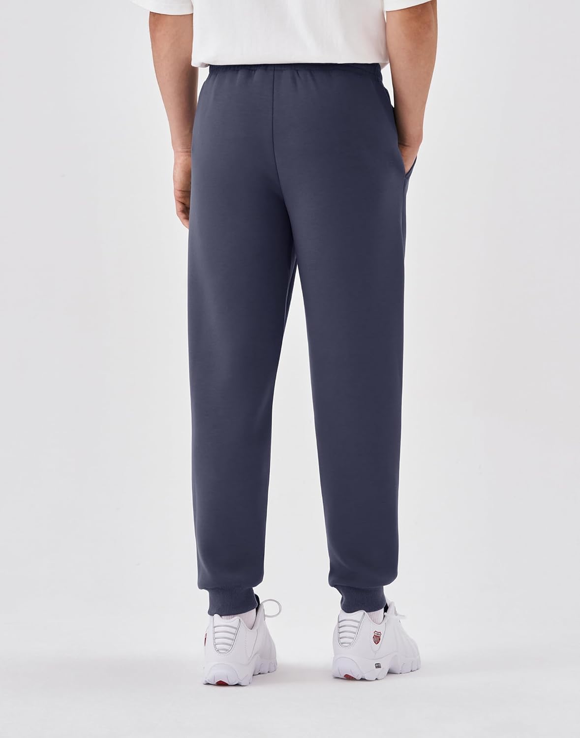 K-Swiss Men's Sweatpants with Pockets - Lightweight & Breathable Joggers for Men, Cuffed Track Pants for Casual Lounge - Image 4