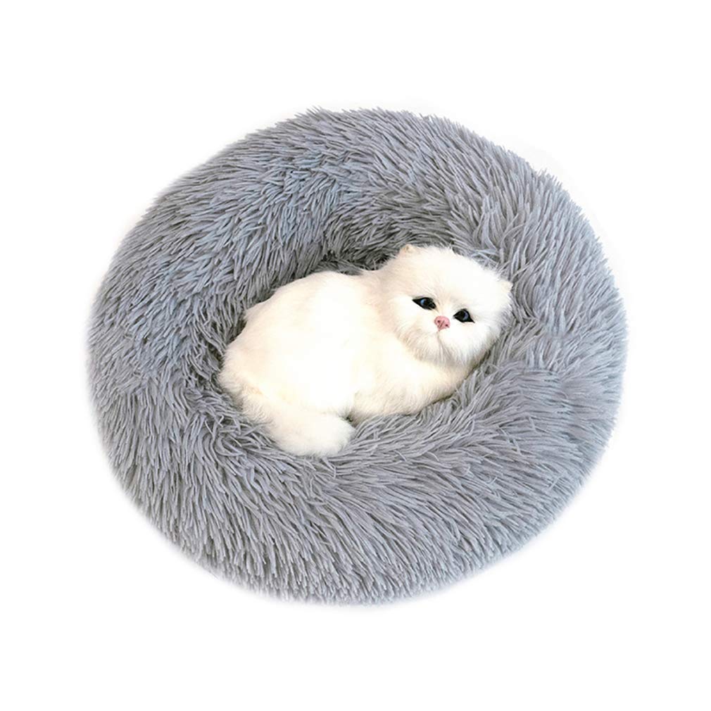 Beruhigendes Haustier-Sofa Plüschbett - Waschbar, Rutschfest, Für Katzen & Kleine Hunde (M, Kaffee)