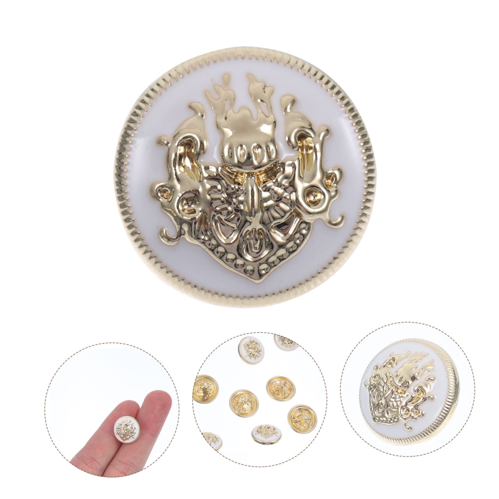 MAGICLULU 50pezzi Bottoni Decorativi Metallo Per Abbigliamento Eleganti Chiusure Retro Per Giacche e Pantaloni Platino Per Cucito Fai Te e Rinnovamento Di Vestiti