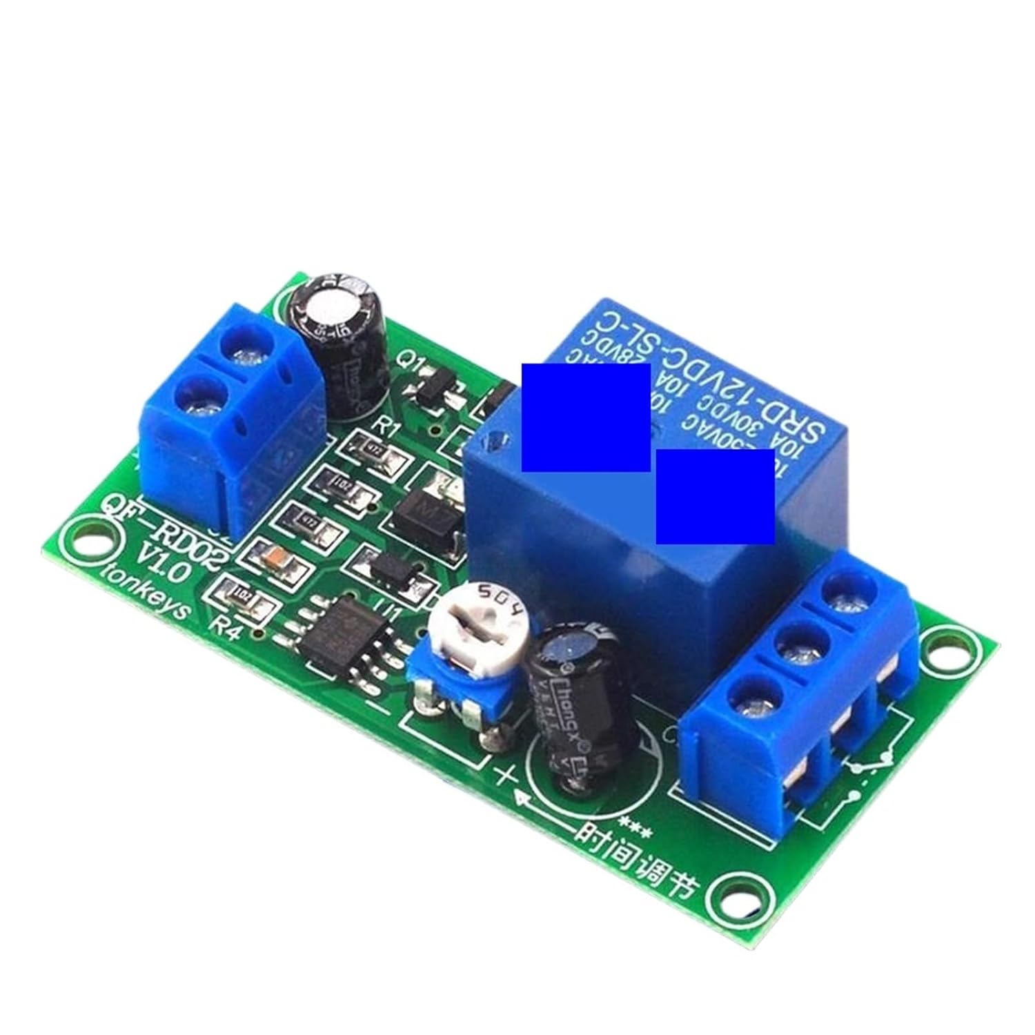 Trigger Delay Switch Board Module DIY 12V DC 0-60s Adjustable