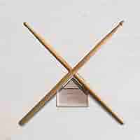 Drumstick Display Rack – Holds 10 Pairs, Wall Mount Or Shelf Stand, With Removable Labels