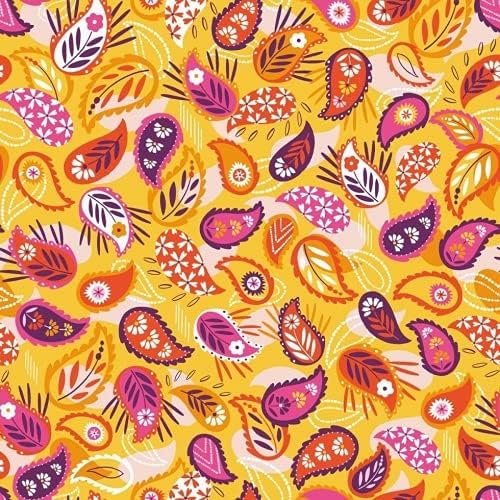 Dashwood StudioCotton Poplin Fabric Orange - per Yard