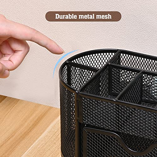 MumdoYAL-Organizzatore-da-scrivania-organizer-per-ufficio-in-metallo-a-maglia-con-cassetto-e-porta-penne-per-penne-memo-adesivi-graffette-clip-per-raccoglitori