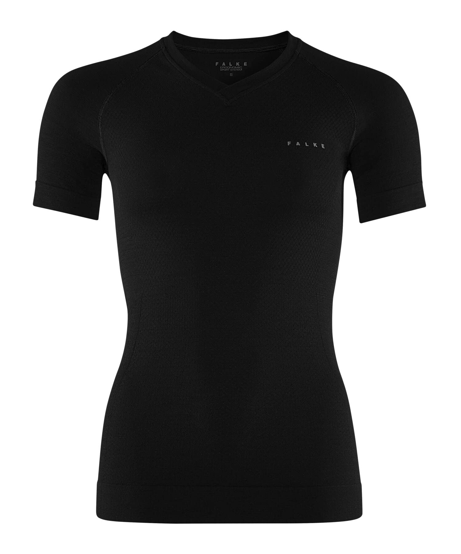 FALKE Kobiety Wool-Tech Light V Neck Podkoszulek na ciepłe i niskie temperatury bielizna sportowa oddychająca regulująca temperaturę neutralizująca zapachy wełna materiał funkcyjny 1 Sztuka