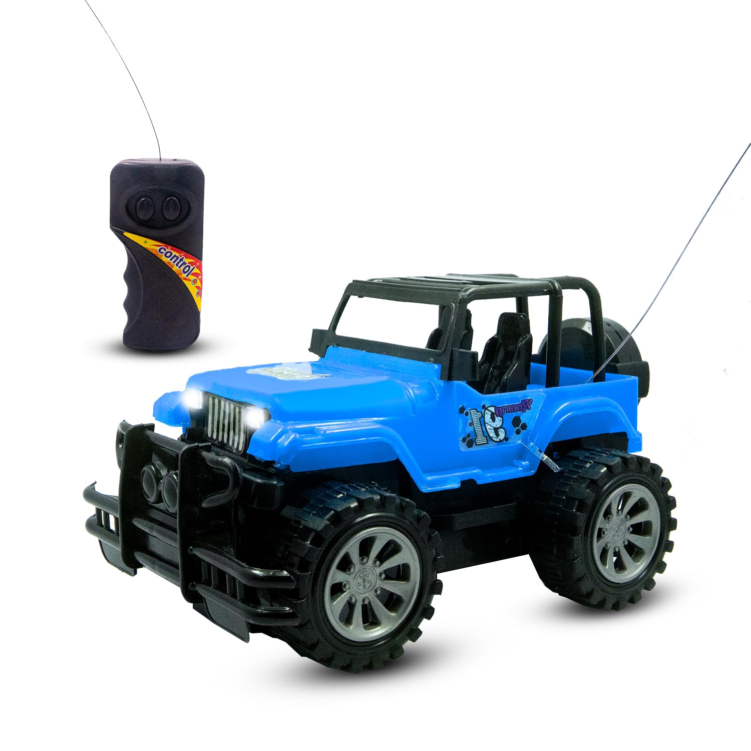 DealBindaas High-Speed 1:20 Scaled 4X4 Racing Jeep with Working Headlights & Two-Way Remote Control Backward & Forward Functional Racing Car, Sports Jeep Toy for Kids - Blue (B0DFQH7JRZ) Amazon Price History, Amazon Price Tracker