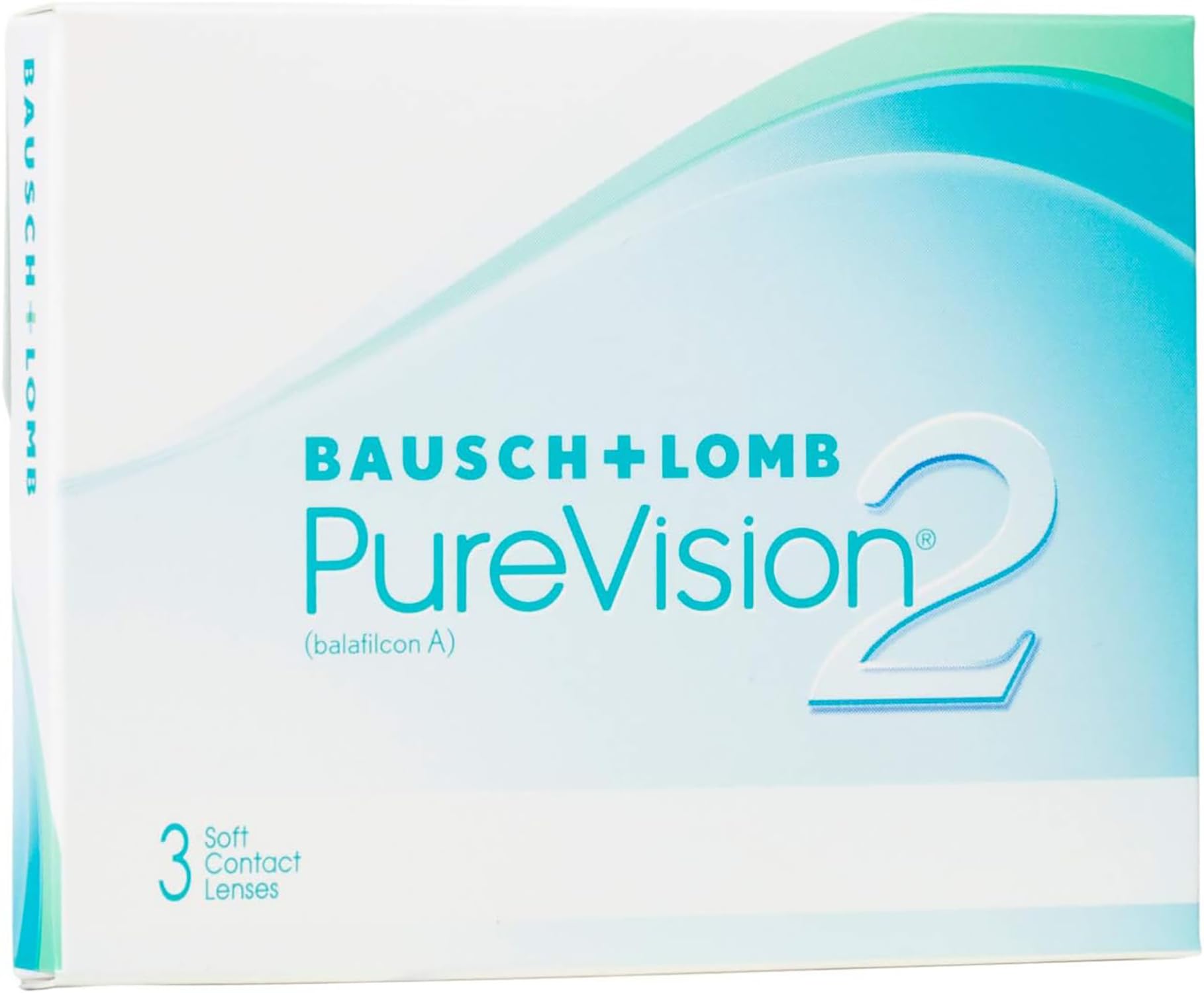 PureVision 2 BAUSCH + LOMB lentillas mensuales esféricas, 3 unidades / 8.6 BC / 14.00 DIA / -03,00