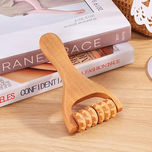Miniatura 8 de LALAFINA Wooden Massage Roller 3pcs Trigger Point Roller Sore Muscles Massage Tools for Body Face Neck Foot Calf Leg Arm Deep Tissue Massager Relief