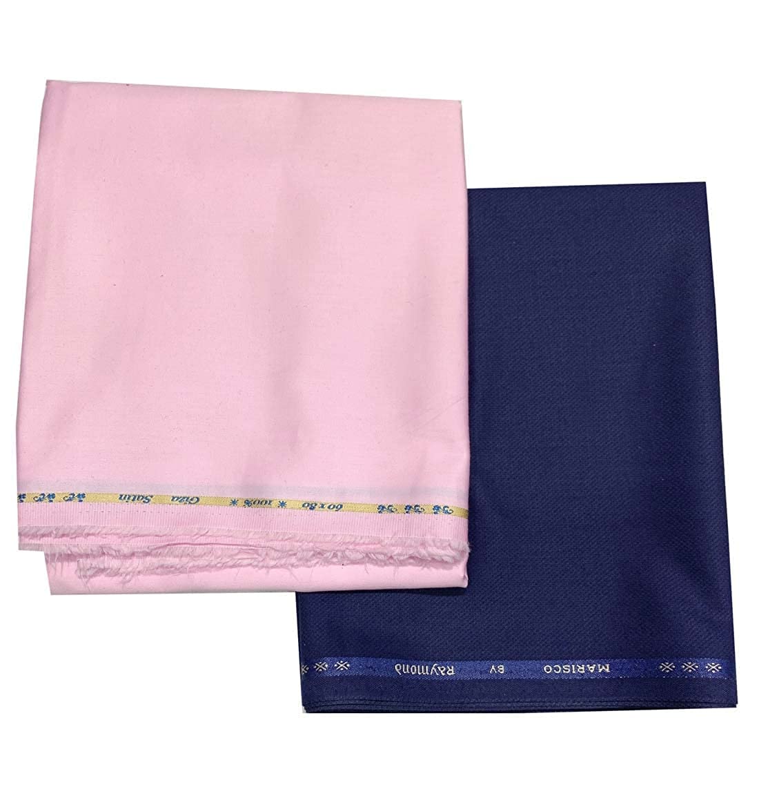 raymond fabrics Raymond Trouser Shirt Fabric Combo Box (Unstitched, All Weather Fabric, Premium Fabrics, PINK SHIRT BLUE PANT)-picture-10