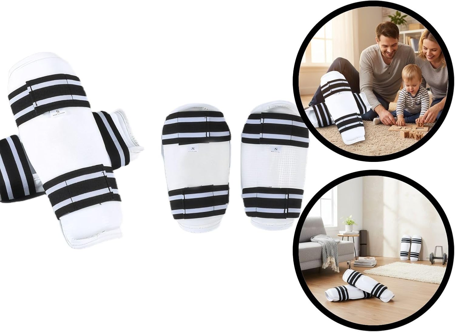 Martial Arts Leg Guards and Guards Set for Sparring Protective Gear Training Equipment