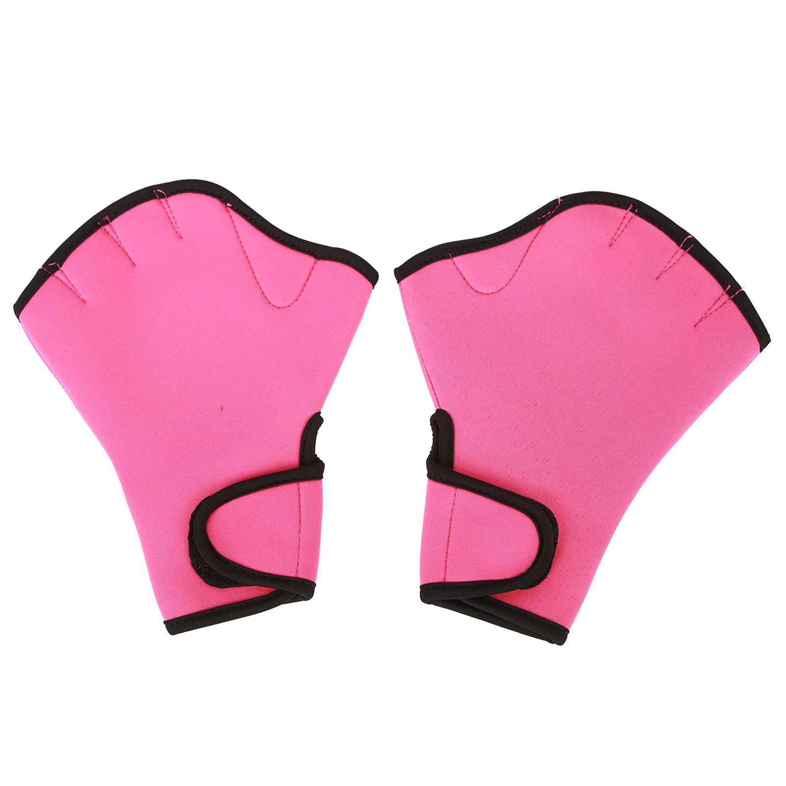 Swim Band Gloves, Half Finger Swim Gloves Avoid Scratches Nonslip for Training for Kids (S)