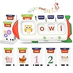 QuTZ Talking Flash Cards - CVC Word Spelling Games, Preschool Learning Activities Learning Toy, 107 Words Letter Matching Games, ABC Alphabet Flash Cards, Educational Toy for Toddler 3 4 5 6 Year Old