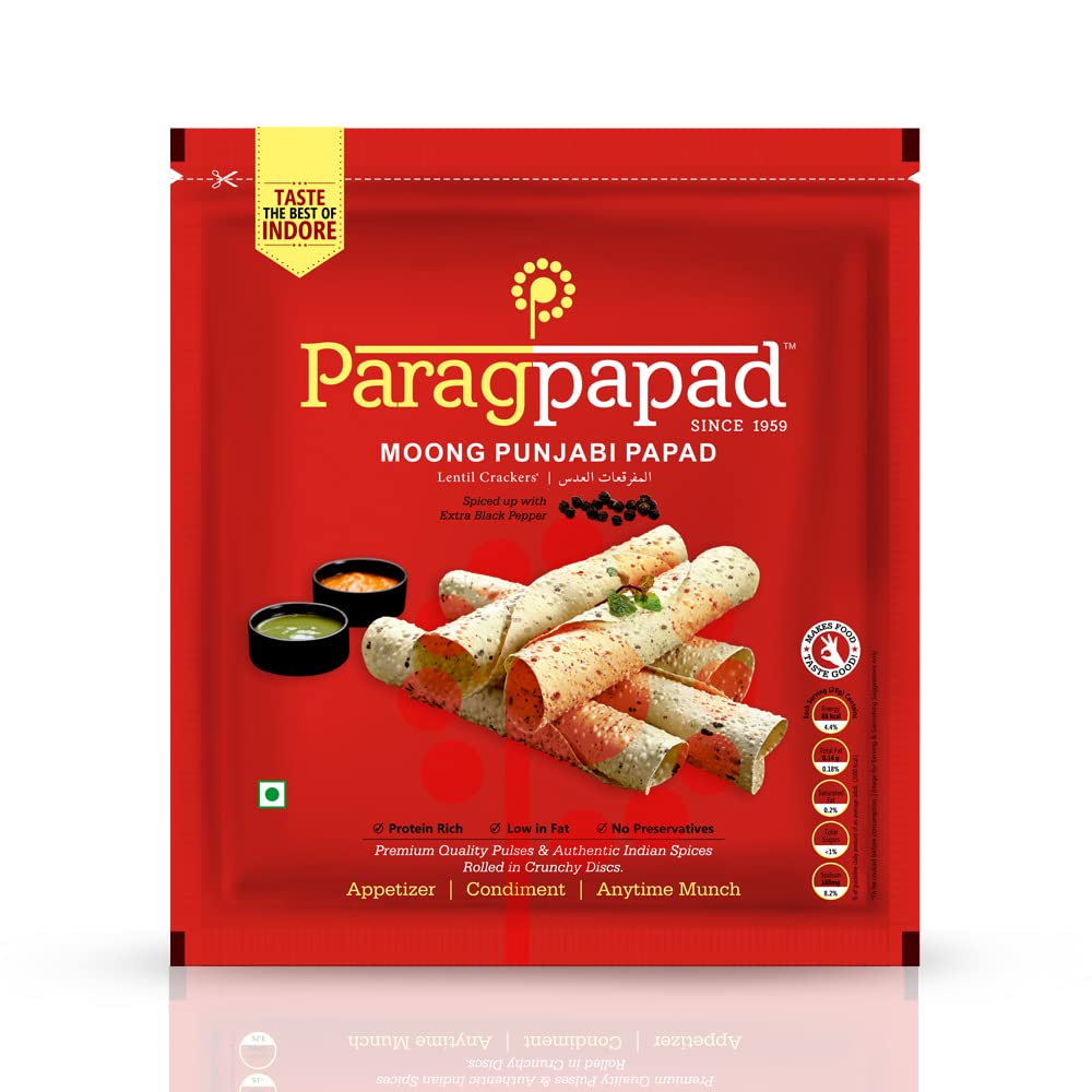 PARAG PAPAD - Premium Moong Punjabi Papad - 400gm | 7" inch (B095K9STTN) Amazon Price History, Amazon Price Tracker