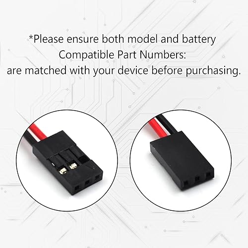 Miniatura 4 de Paquete de 2 baterías AA NiMH de 4.8 V 2000 mAh con conectores Hitec y JR, paquete de batería recargable cuadrada 2X2 para receptores RC, aviones