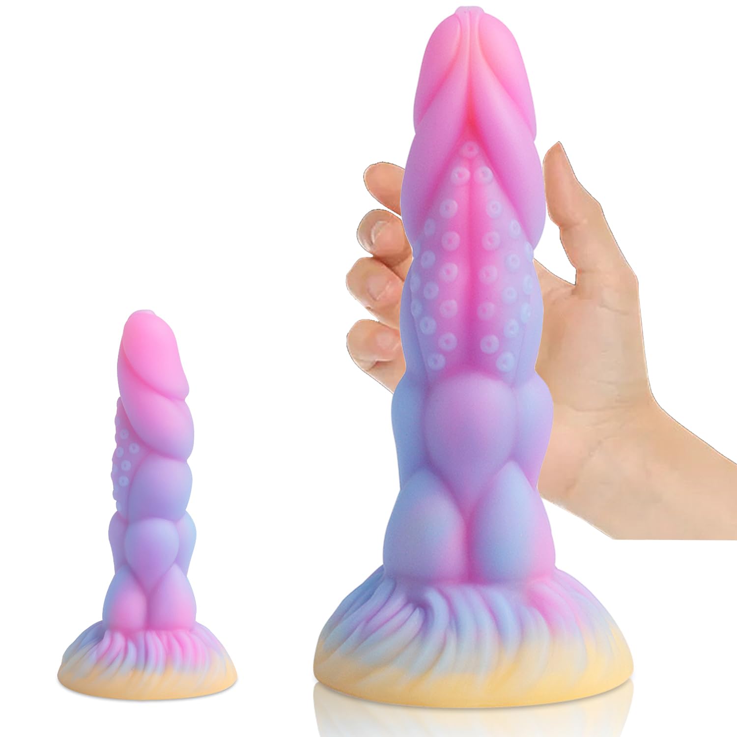 8.14in Fantasy Tentacle Realistic Monster Dildo Adult Sex Toys, Big Huge  Thick Anal Dildo with Strong Suction Cup, Liquid Silicone Anal Plug  Prostate Massager, Soft Giant G Spot Play Dildo for Women :